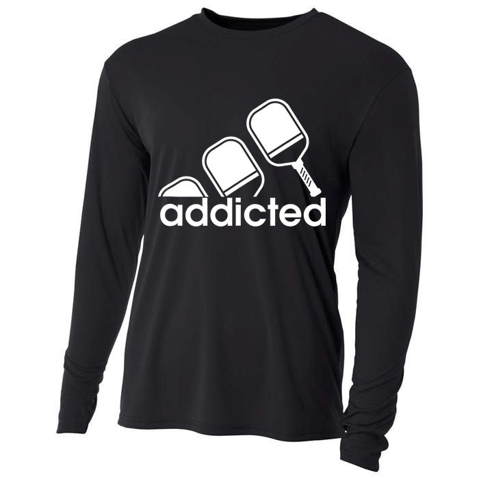 Addicted Pickleball Player Cooling Performance Long Sleeve Crew