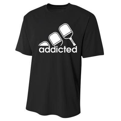 Addicted Pickleball Player Performance Sprint T-Shirt