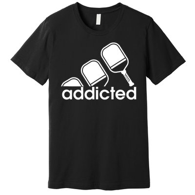 Addicted Pickleball Player Premium T-Shirt