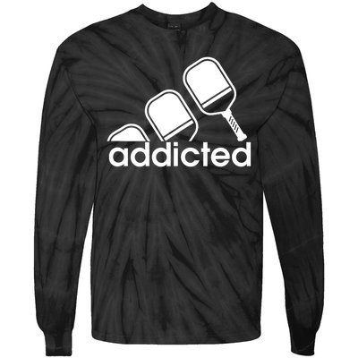 Addicted Pickleball Player Tie-Dye Long Sleeve Shirt