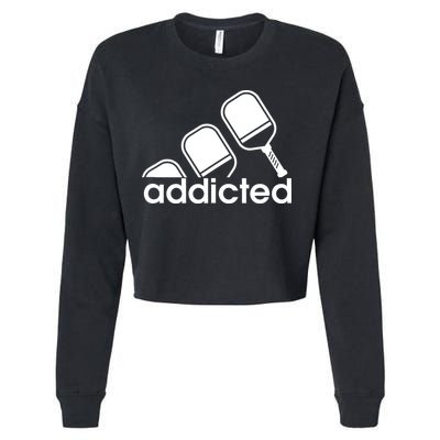 Addicted Pickleball Player Cropped Pullover Crew