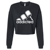 Addicted Pickleball Player Cropped Pullover Crew