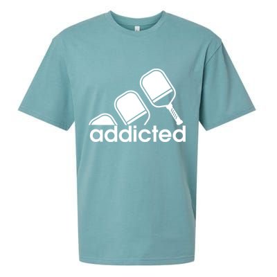 Addicted Pickleball Player Sueded Cloud Jersey T-Shirt