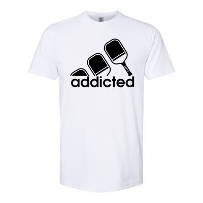 Addicted Pickleball Player Softstyle CVC T-Shirt