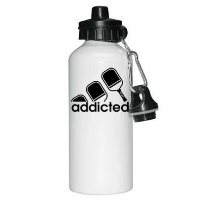 Addicted Pickleball Player Aluminum Water Bottle