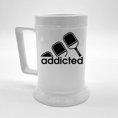 Addicted Pickleball Player Beer Stein