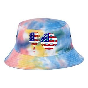 American Pickleball Paddle And Ball Tie Dye Newport Bucket Hat