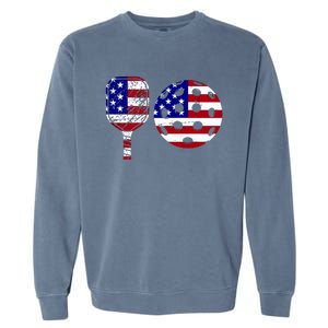 American Pickleball Paddle And Ball Garment-Dyed Sweatshirt