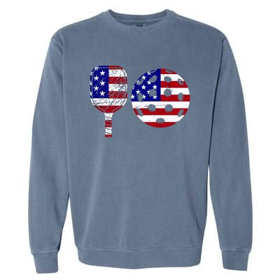 American Pickleball Paddle And Ball Garment-Dyed Sweatshirt