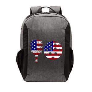 American Pickleball Paddle And Ball Vector Backpack