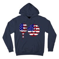 American Pickleball Paddle And Ball Hoodie