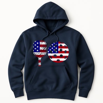 American Pickleball Paddle And Ball Hoodie