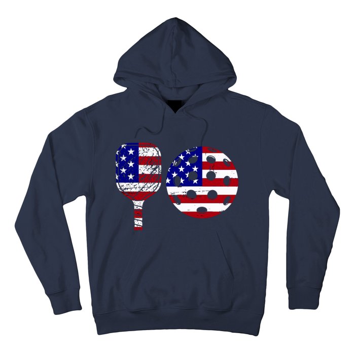 American Pickleball Paddle And Ball Hoodie