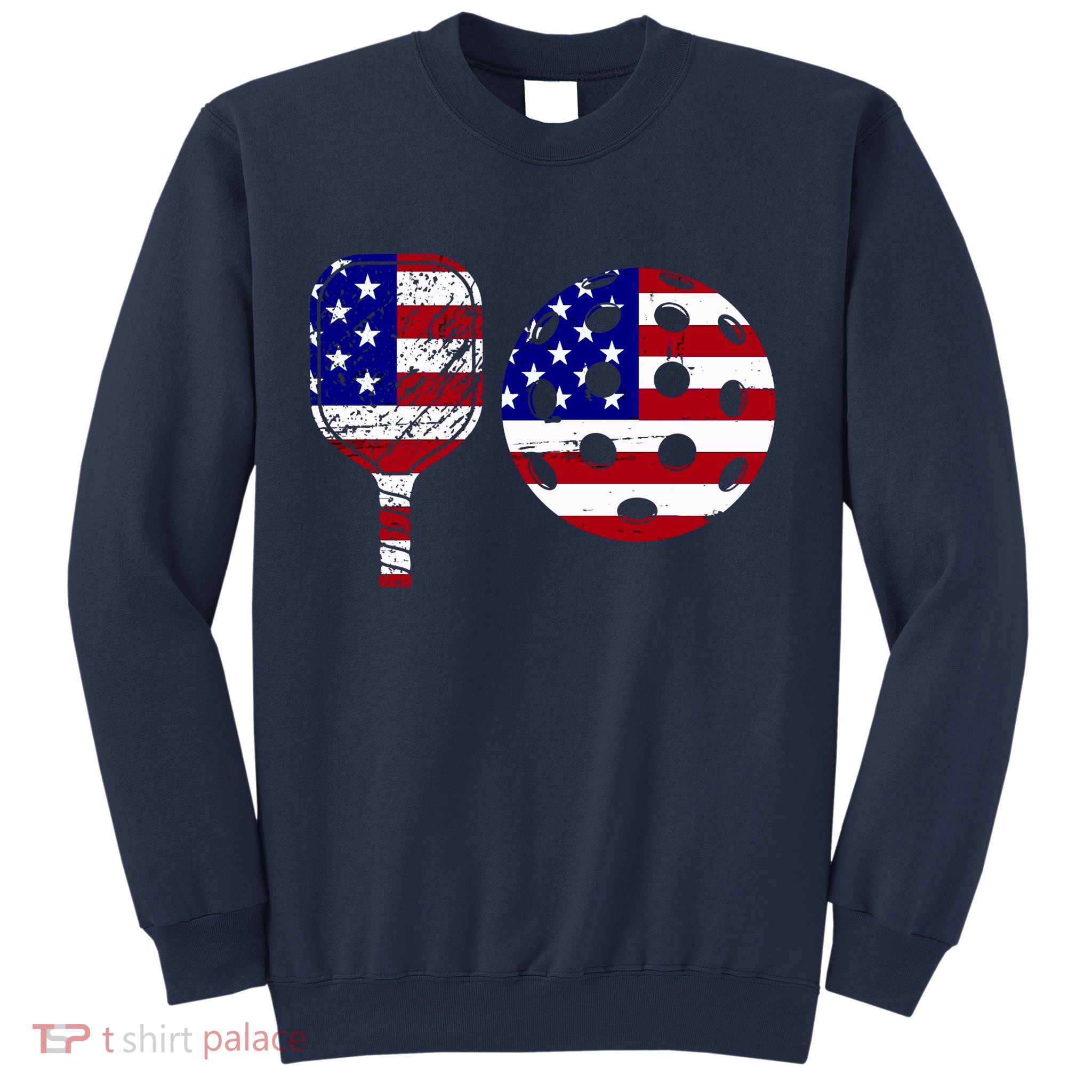 American Pickleball Paddle And Ball Sweatshirt