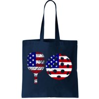 American Pickleball Paddle And Ball Tote Bag