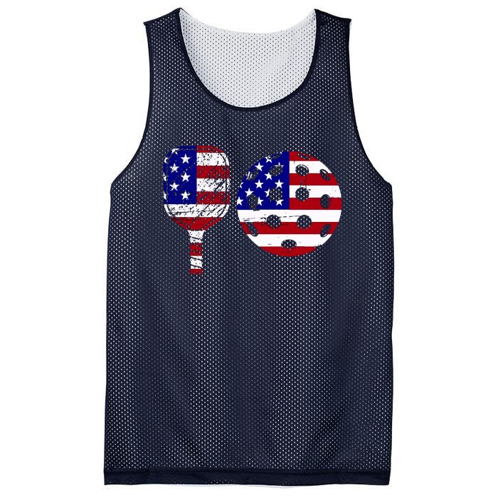 American Pickleball Paddle And Ball Mesh Reversible Basketball Jersey Tank