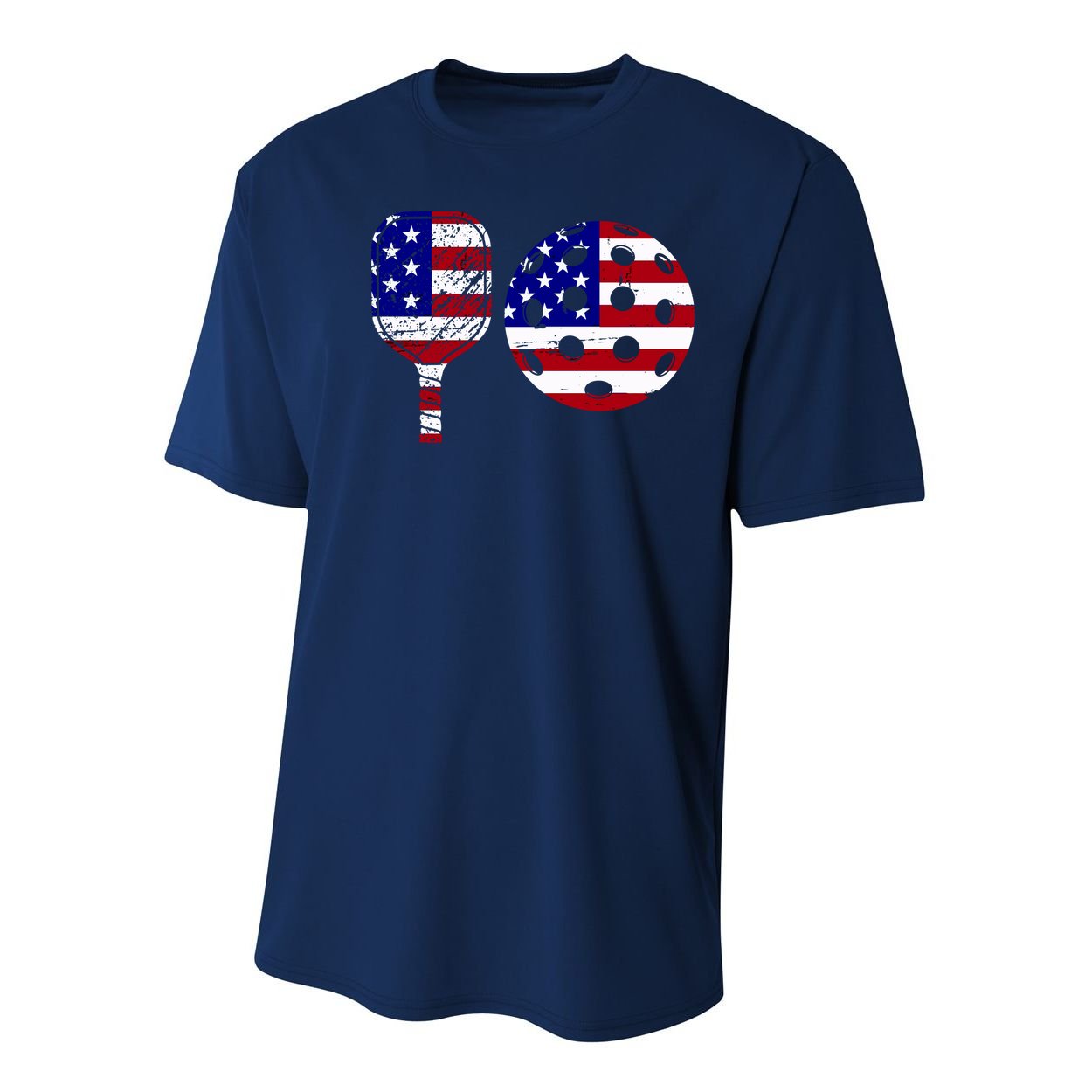 American Pickleball Paddle And Ball Youth Performance Sprint T-Shirt