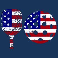 American Pickleball Paddle And Ball Premium T-Shirt