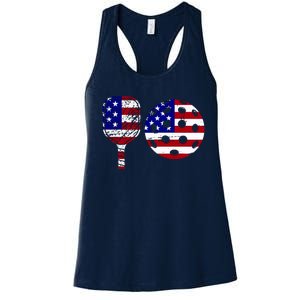 American Pickleball Paddle And Ball Women's Racerback Tank