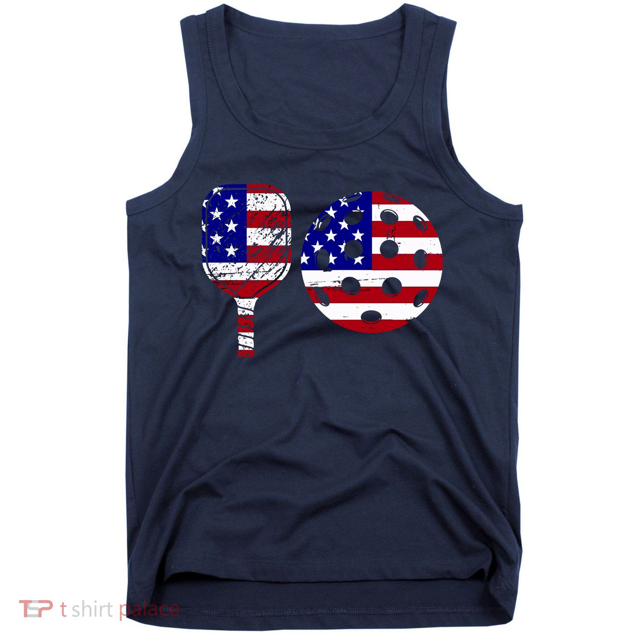 American Pickleball Paddle And Ball Tank Top
