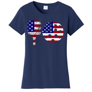 American Pickleball Paddle And Ball Women's T-Shirt