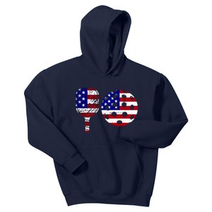 American Pickleball Paddle And Ball Kids Hoodie