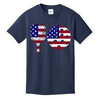 American Pickleball Paddle And Ball Kids T-Shirt