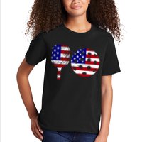 American Pickleball Paddle And Ball Kids T-Shirt