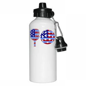 American Pickleball Paddle And Ball Aluminum Water Bottle