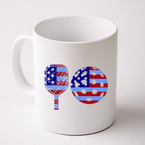 American Pickleball Paddle And Ball Coffee Mug