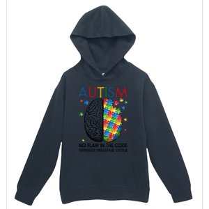 Autism Puzzle Piece Funny Gift Autism Quote Awareness Dad Mom Meaningful Gift Urban Pullover Hoodie