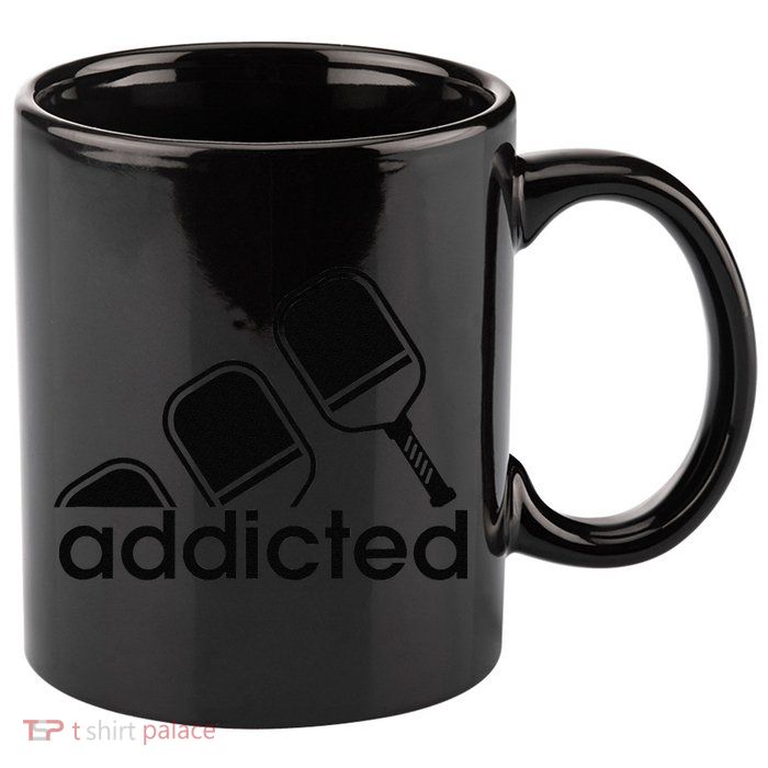 Addicted Pickleball Player 11oz C Handle Ceramic Mug