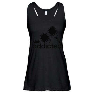 Addicted Pickleball Player Ladies Essential Flowy Tank