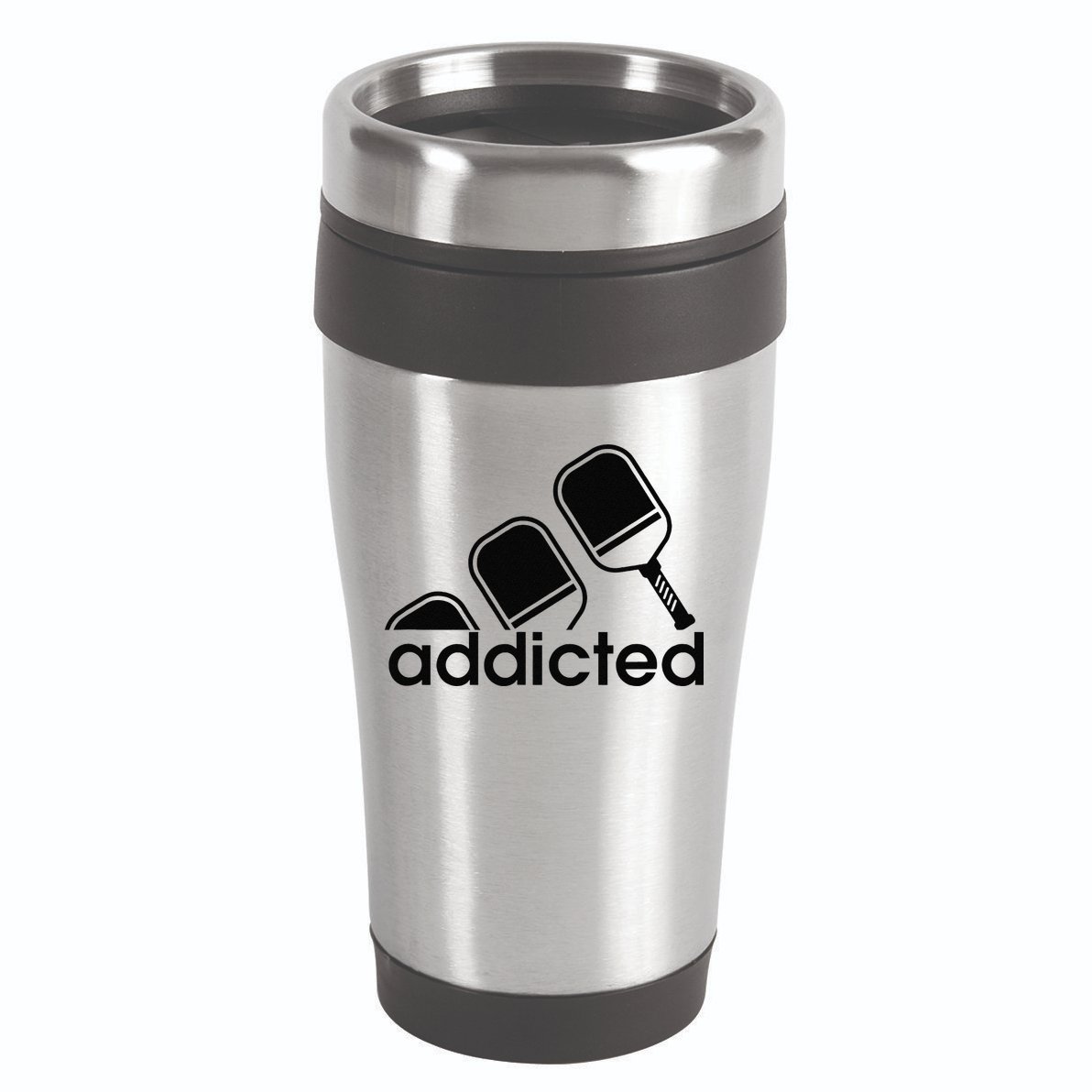 Addicted Pickleball Player 16oz Travel Tumbler