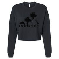Addicted Pickleball Player Cropped Pullover Crew