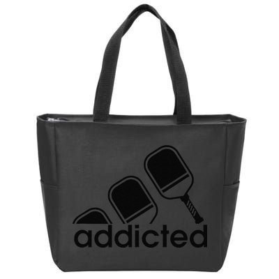 Addicted Pickleball Player Zip Tote Bag