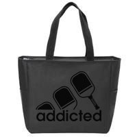 Addicted Pickleball Player Zip Tote Bag