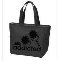 Addicted Pickleball Player Zip Tote Bag