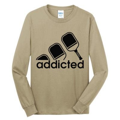 Addicted Pickleball Player Tall Long Sleeve T-Shirt