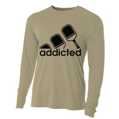 Addicted Pickleball Player Cooling Performance Long Sleeve Crew