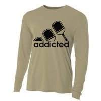 Addicted Pickleball Player Cooling Performance Long Sleeve Crew