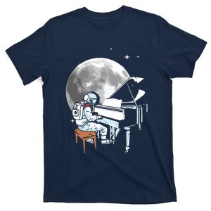 Astronaut Playing Piano Instrument Musician Pianist T-Shirt