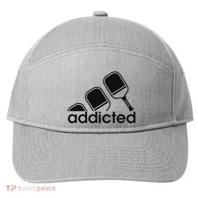 Addicted Pickleball Player 7-Panel Snapback Hat