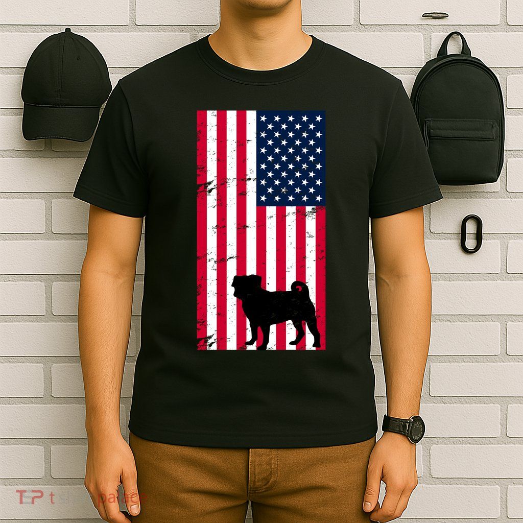 American Pitbull Flag T-Shirt