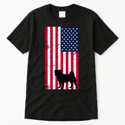 American Pitbull Flag Tall T-Shirt