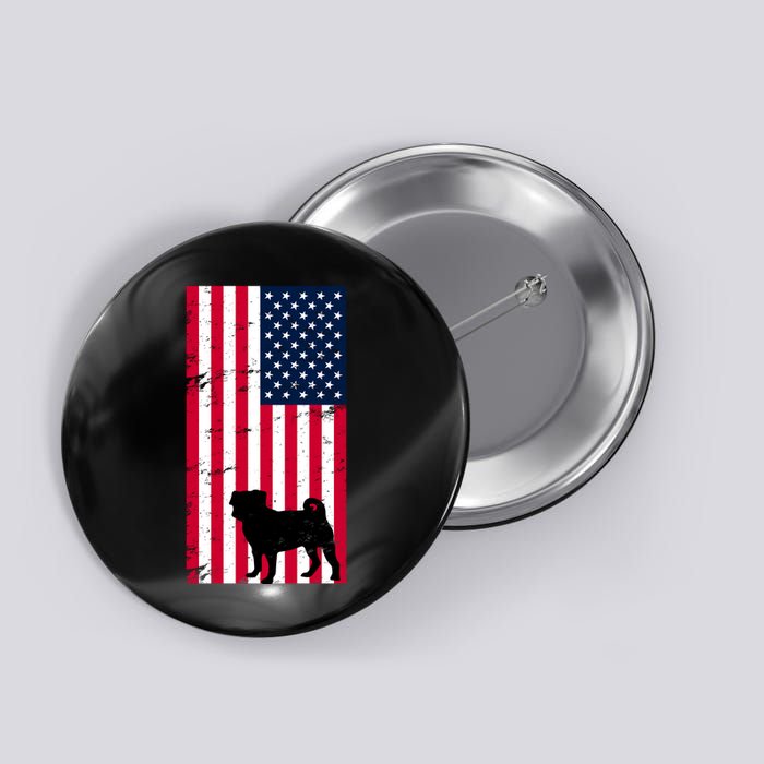 American Pitbull Flag Button