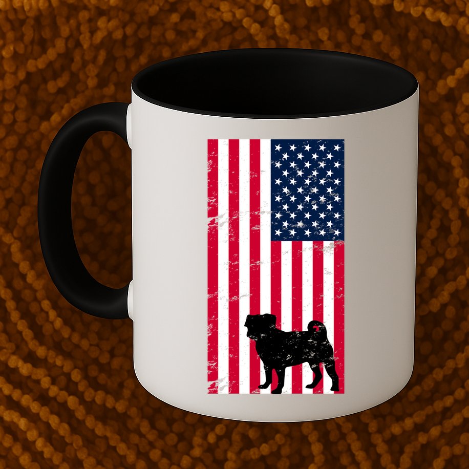 American Pitbull Flag Mug