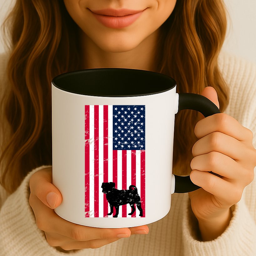American Pitbull Flag Mug