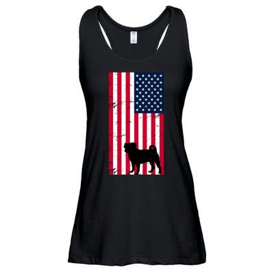 American Pitbull Flag Ladies Essential Flowy Tank