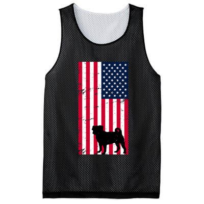 American Pitbull Flag Mesh Reversible Basketball Jersey Tank